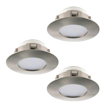 Eglo - SET 3x LED Beépíthető lámpa PINEDA 1xLED/6W/230V