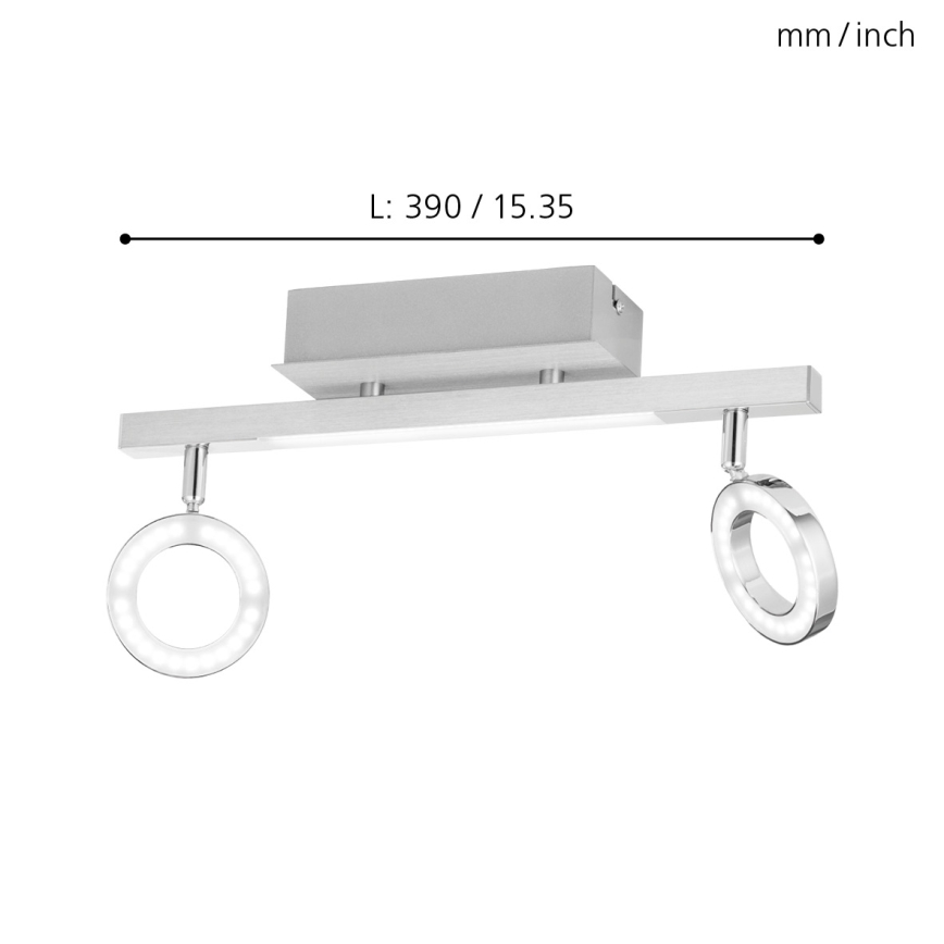 Eglo - Spotlámpa 2xLED/3,2W + LED/3,3/230V