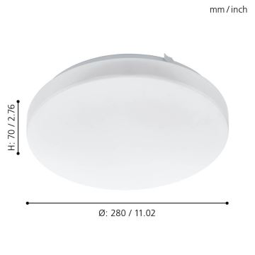 Eglo - LED Mennyezeti lámpa LED/11,5W/230V