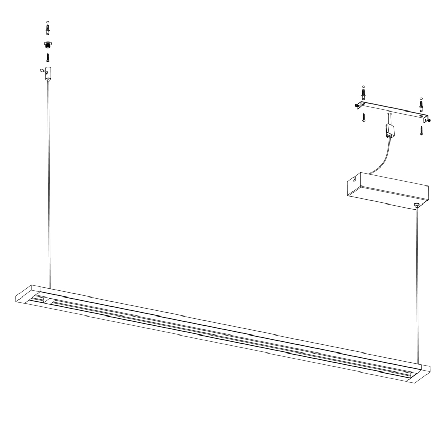 Eglo - LED Csillár zsinóron LED/27W/230V