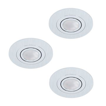 Eglo - KÉSZLET 3xLED Beépíthető lámpa AREITIO 3xGU10/5W/230V