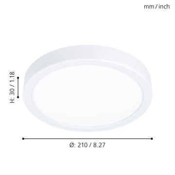 Eglo - LED Dimmelhető mennyezeti lámpa LED/16,5W/230V