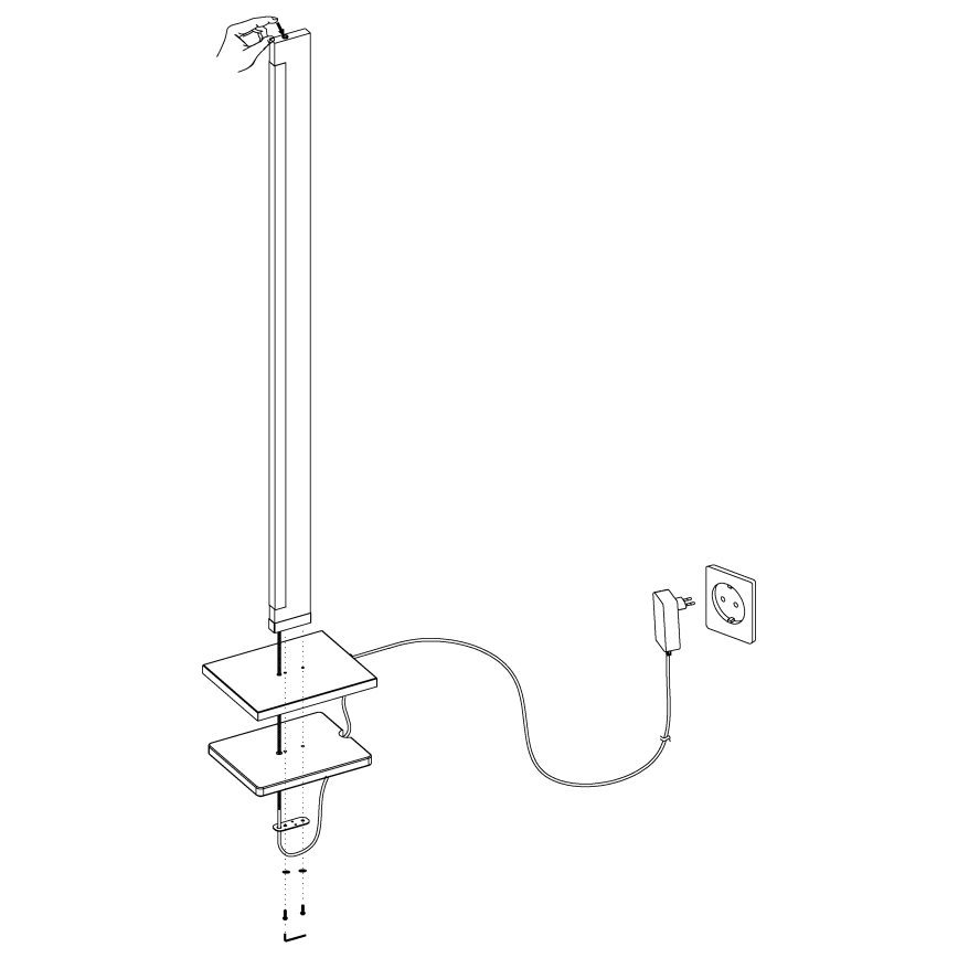 Eglo - LED  Dimmelhető állólámpa CAMACHO LED/22W/230V