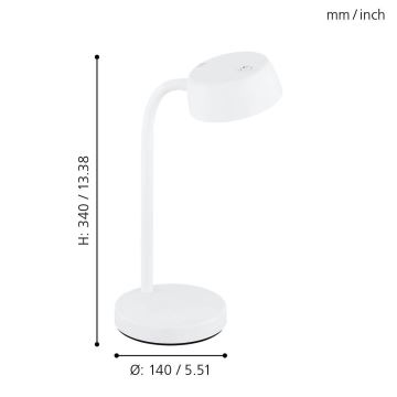 Eglo - LED Asztali lámpa LED/4,5W/230V