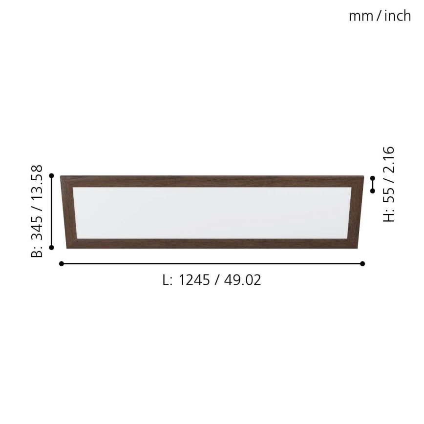 Eglo - LED Mennyezeti lámpa LED/32W/230V 345x1245 mm