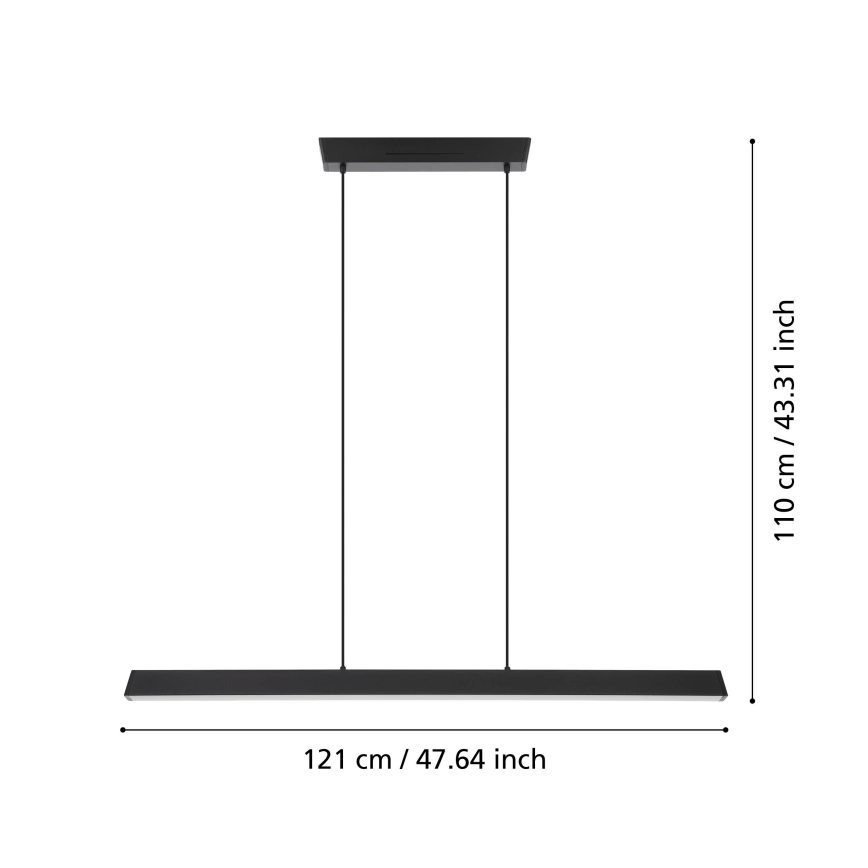 Eglo - LED RGBW Dimmelhető csillár zsinóron LED/35W/230V ZigBee