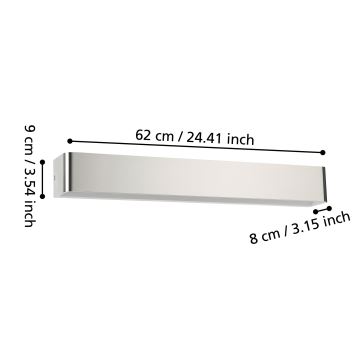 Eglo - LED Fürdőszobai fali lámpa LED/26,5W/230V IP44