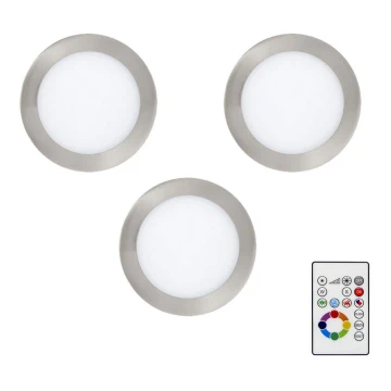 Eglo - ÉSZLET 3x LED RGBW Dimmelhető fügesztett mennyezeti lámpa TINUS 4,8W/230V + + távirányító