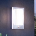 Eglo - Kültéri fali lámpa érzékelővel 1xE27/12W/230V IP44 matt króm