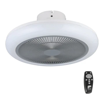 Eglo - LED Dimmelhető mennyezeti ventilátorn LED/25,5W/230V szürke + távirányító