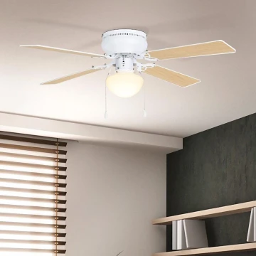 Eglo - Mennyezeti ventilátor 1xE27/60W/230V fehér