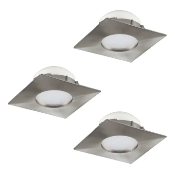 Eglo - SET 3x LED Beépíthető lámpa PINEDA 1xLED/6W/230V