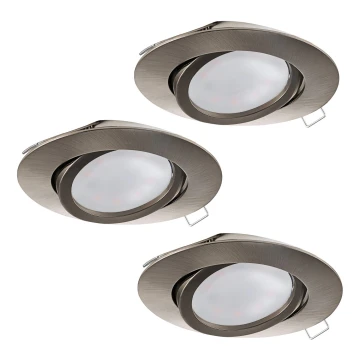 Eglo - SET 3x LED Beépíthető lámpa TEDO 3xGU10-LED/5W/230V