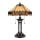 Elstead - Asztali lámpa INDUS 2xE27/60W/230V borostyán üveg