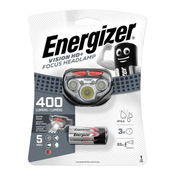 Energizer - LED Fejlámpa piros fénnyel LED/3xAAA IPX4