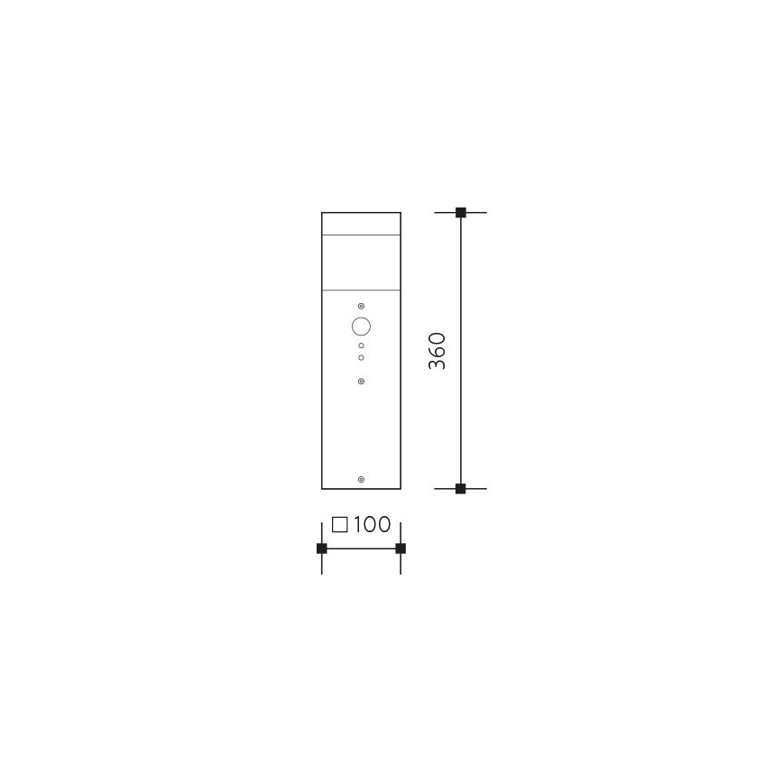 Érzékelős kültéri lámpa GARD 1xE14/60W/230V IP44