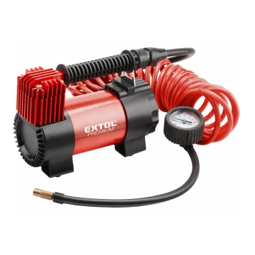 Extol Premium - 12V autós kompresszor táskával és tartozékokkal