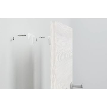 Fali akasztó CALLA 102x34 cm fehér