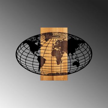 Fali dekoráció 87x58 cm globe