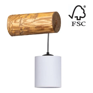 Fali lámpa FORESTA 1xE27/25W/230V fenyő - FSC minősítéssel