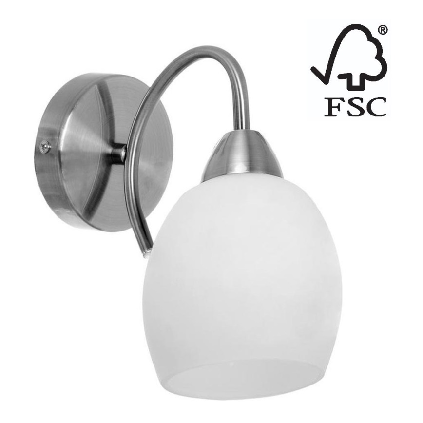 Fali lámpa PISA 1xE27/60W/230V - FSC minősítéssel