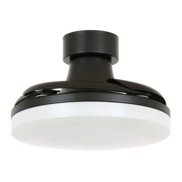 FANAWAY 210665 - LED Dimmelhető mennyezeti ventilátor ORBIT LED/25W/230V fekete + távirányítás
