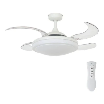 FANAWAY 212980 - Mennyezeti ventilátor EVORA 2xE27/15W/230V fehér + távirányító