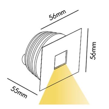 Faro 2100101 - LED Kültéri beépíthető lámpa LED/4W/230V IP65