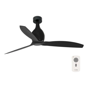 FARO 32030 - Mennyezeti ventilátor MINI ETERFAN fekete + távirányítás