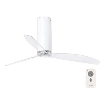 FARO 32033 - Mennyezeti ventilátor TUBE FAN fehér/átlátszó