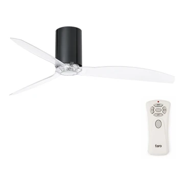 FARO 32040 - Mennyezeti ventilátor MINI TUBE FAN távirányítóval fekete