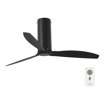 FARO 32060 - Mennyezeti ventilátor TUBE FAN fekete + távirányítás