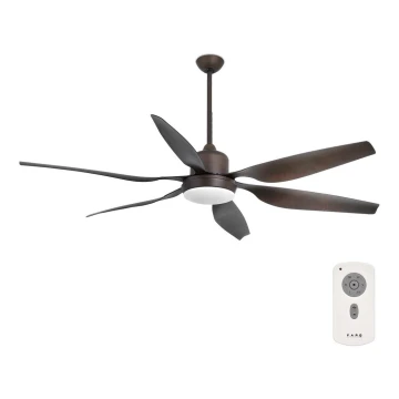 FARO 33466A - Mennyezeti ventilátor TILOS 2xE27/15W/230V wenge + távirányítás