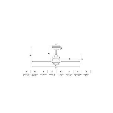 FARO 33719 - LED Mennyezeti ventilátor ALO LED/17W/230V