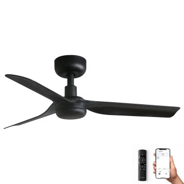 FARO 33822WP - Mennyezeti ventilátor MINI PUNT S fekete á. 90 cm SMART + távirányító