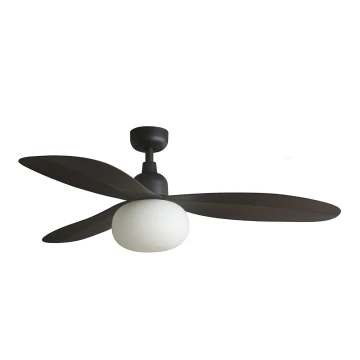 FARO 34301-11L - Mennyezeti ventilátor PALMA 1xE27/15W/230V barna átm. 129 cm IP44 + távirányítás