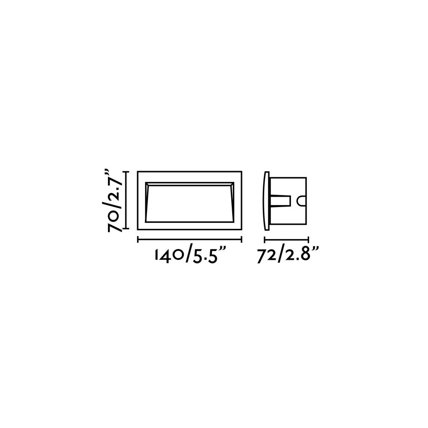 FARO 70147 - LED Kültéri beépíthető lámpa SEDNA-2 LED/3W/230V IP65