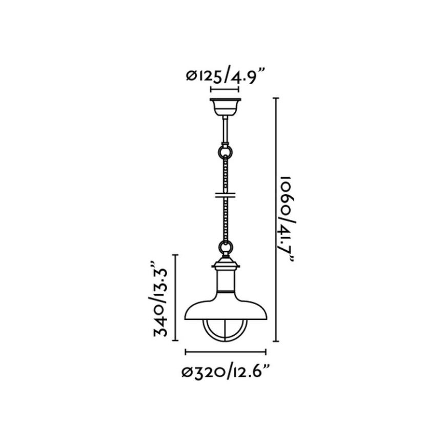 FARO 71143 - Kültéri lámpa ESTORIL 1xE27/60W/230V