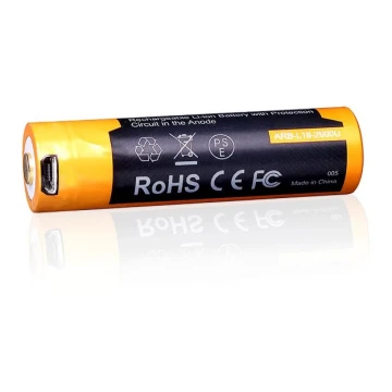 Fenix FE18650LI26USB - 1db Újratölthető elem USB/3,6V 2600 mAh