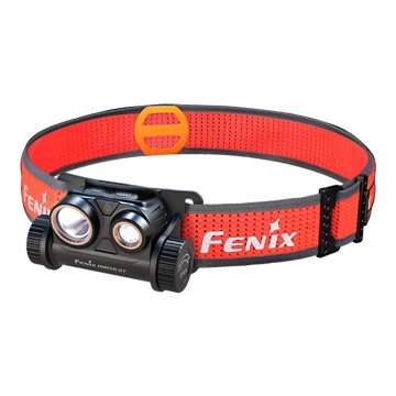 Fenix HM65RDTBLC - LED Tölthető fejlámpa LED/USB IP68 1500 lm 300 h fekete/narancs