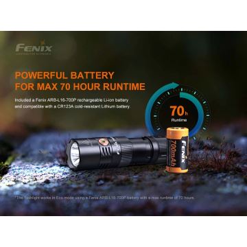 Fenix PD25R - LED Újratölthető zseblámpa LED/1xCR123A IP68 800 lm 70 h