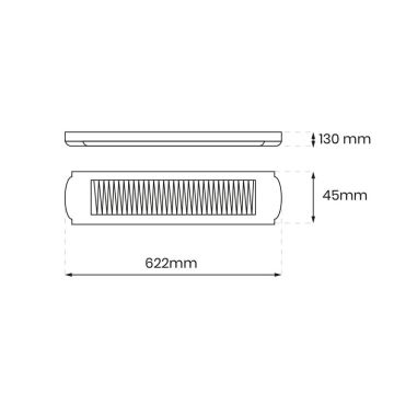 Fénycsöves lámpa 2xG13/18W/230V