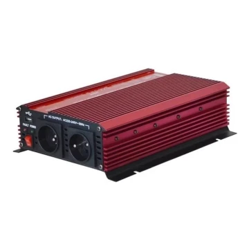 Feszültség átalakító 1600W/12/230V + USB