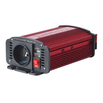 Feszültség átalakító 300W/12/230V + USB