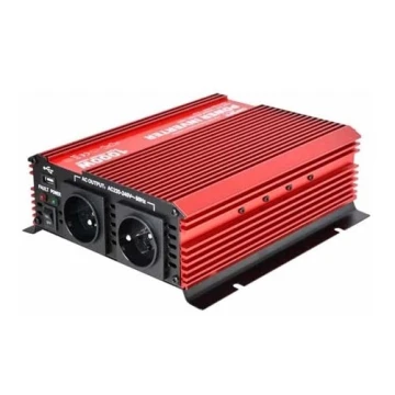 Feszültség átalakító CARSPA 1000W/24/230V + USB