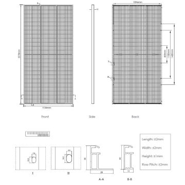 Fotovoltaikus napelem JINKO 580Wp IP68 Half Cut bifaciális