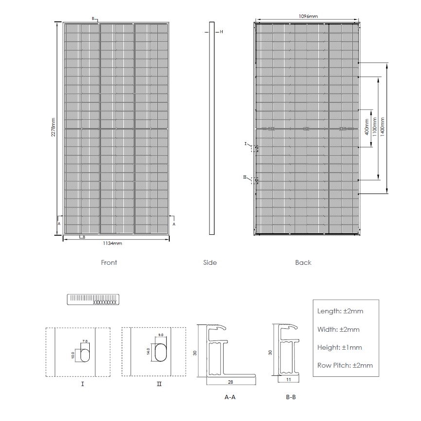 Fotovoltaikus napelem JINKO 580Wp IP68 Half Cut bifaciális