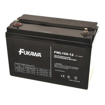 FUKAWA FWL 100-12 - Ólomakkumulátor 12V/100 Ah/závit M6