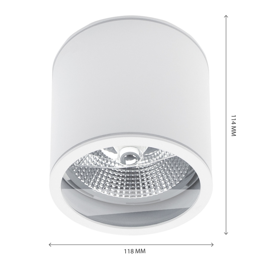 Fürdőszobai spotlámpa CHLOE AR111 1xGU10/15W/230V IP44 kerek fehér