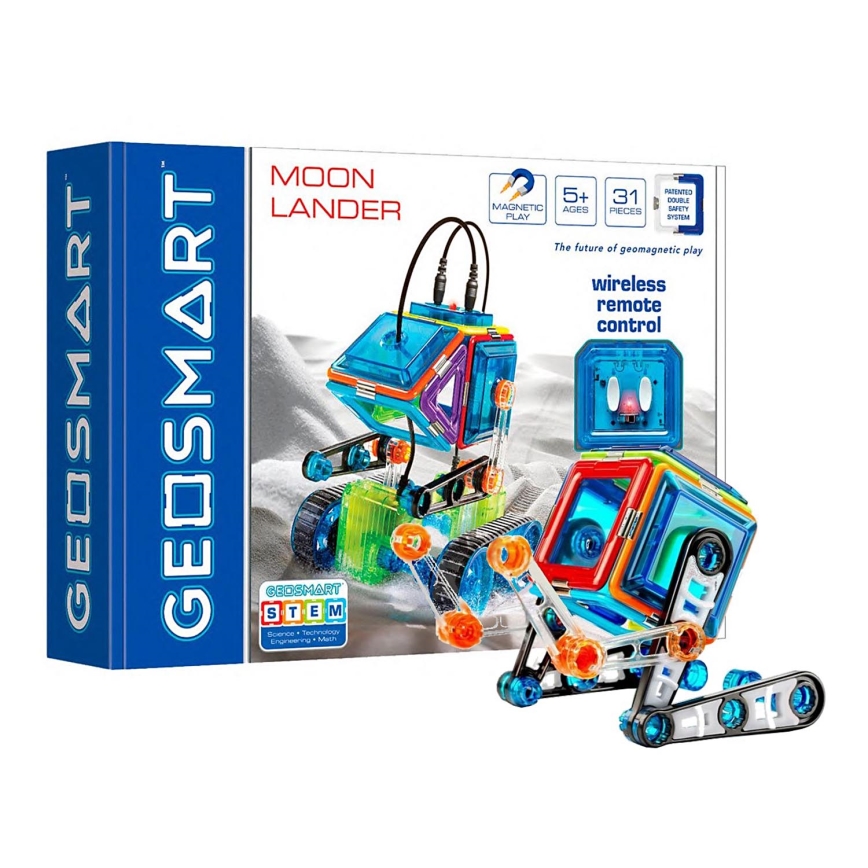 GeoSmart - Mágneses építőkészlet Moon Lander 31 db